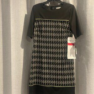 NWT Madison Leigh Knee Dress Black Size 8